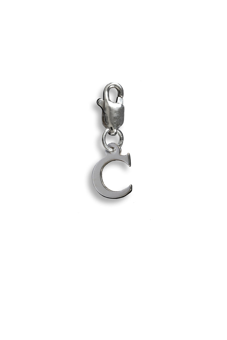 TS Solid Silver Charm Buchstabe