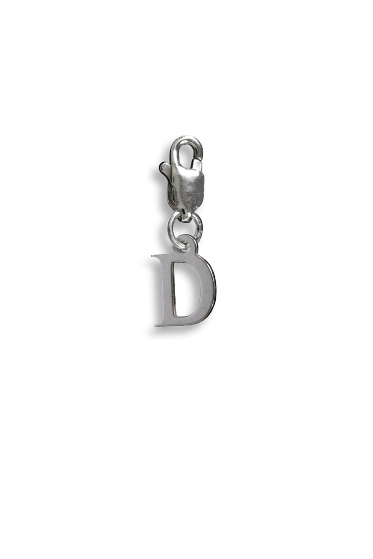 TS Solid Silver Charm Buchstabe
