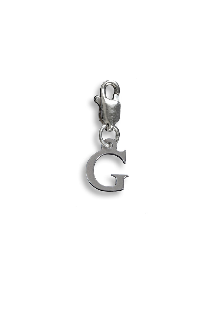 TS Solid Silver Charm Buchstabe