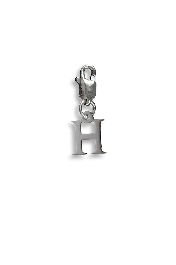 TS Solid Silver Charm Buchstabe