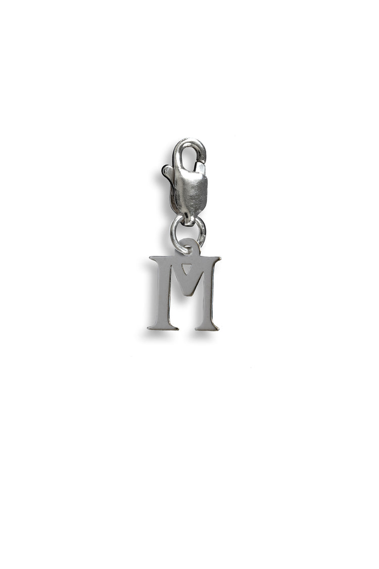 TS Solid Silver Charm Buchstabe