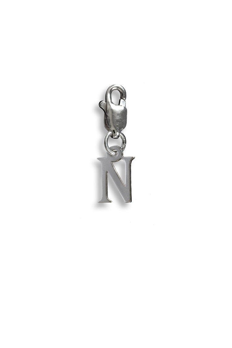 TS Solid Silver Charm Buchstabe