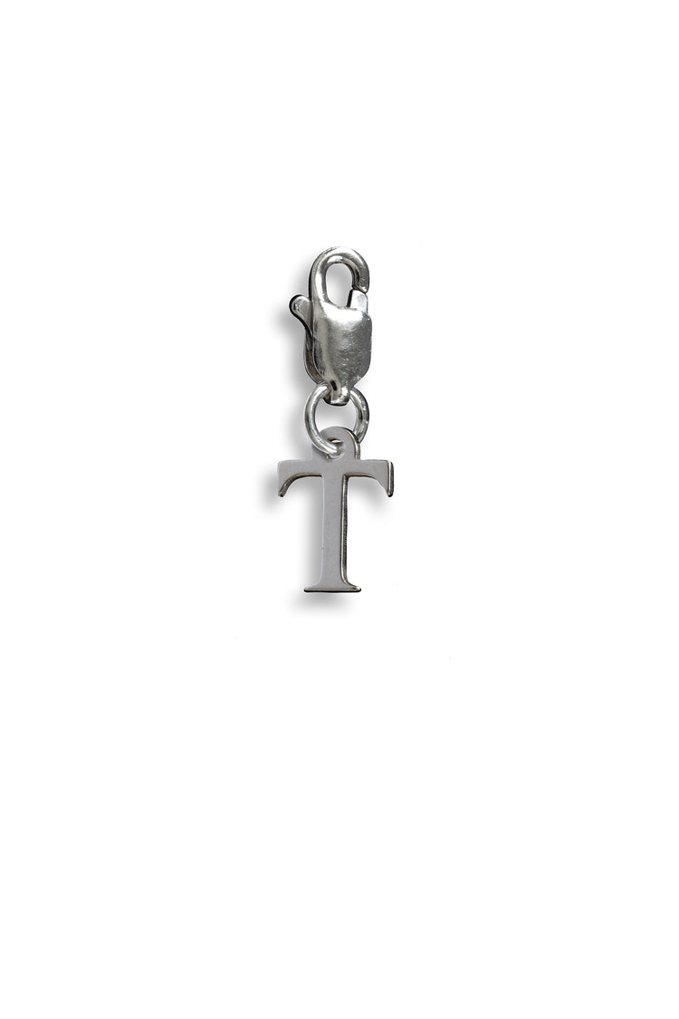 TS Solid Silver Charm Buchstabe