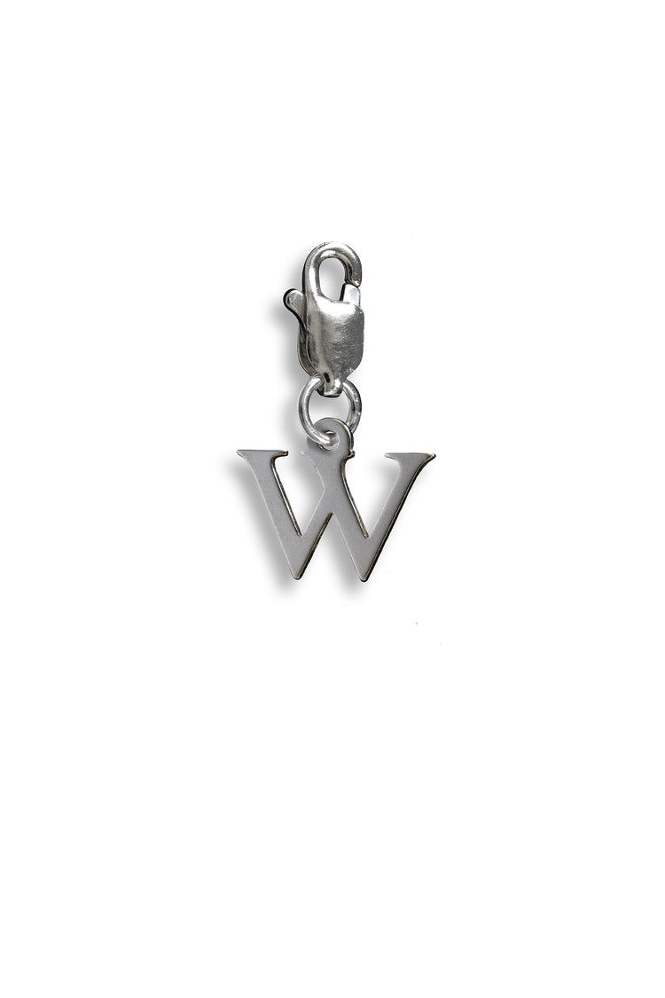 TS Solid Silver Charm Buchstabe