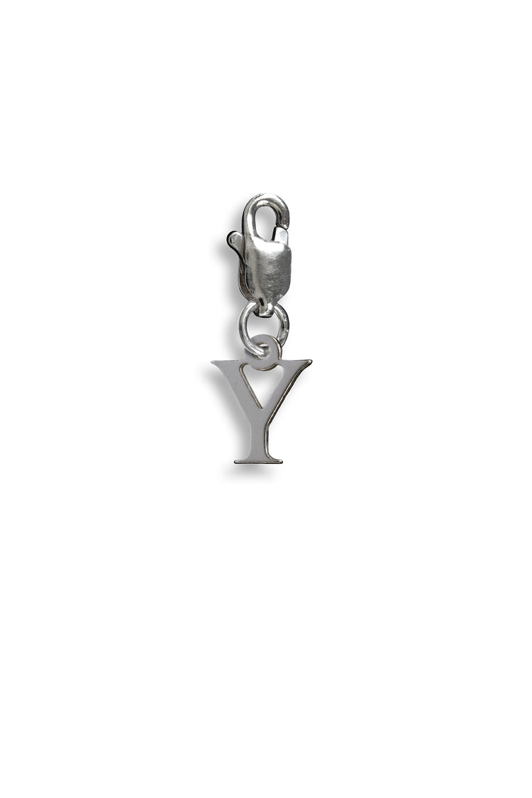 TS Solid Silver Charm Buchstabe