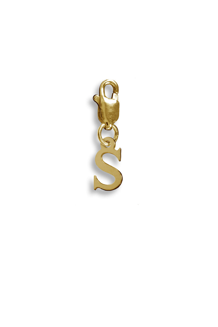 TS Solid Silver Charm Buchstabe