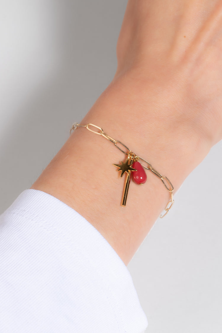 Ganymed Color - Armband Tropfen, Stern, Stab