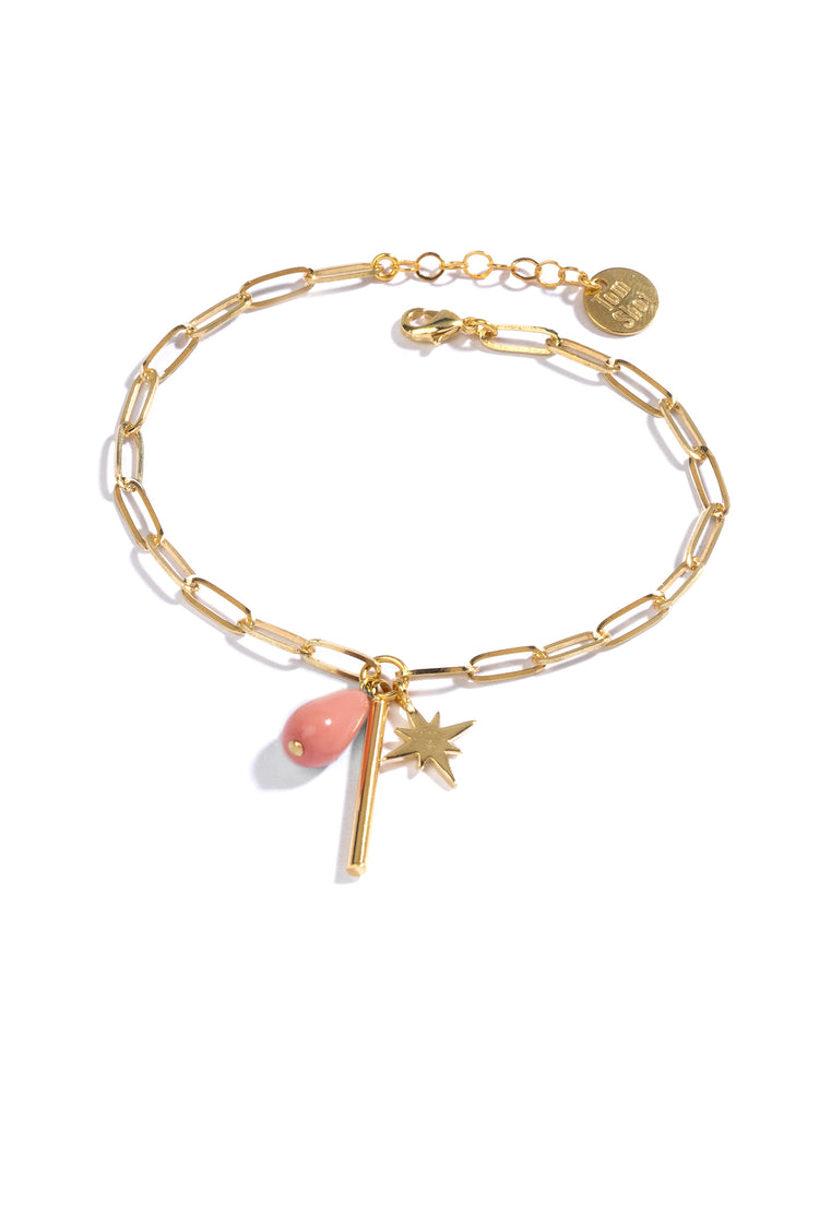 Ganymed Color - Armband Tropfen, Stern, Stab