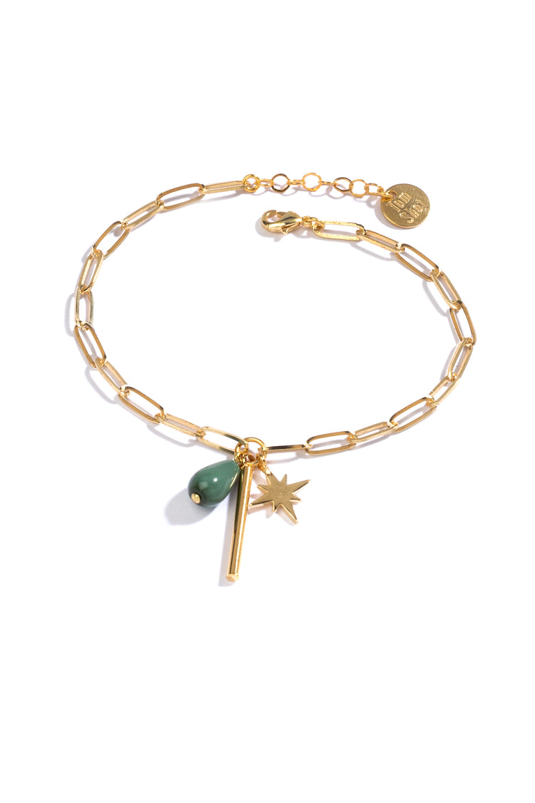 Ganymed Color - Armband Tropfen, Stern, Stab