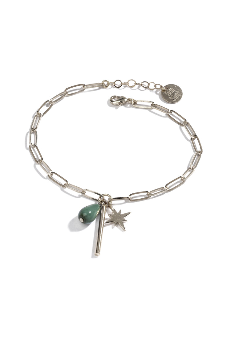 Ganymed Color - Armband Tropfen, Stern, Stab