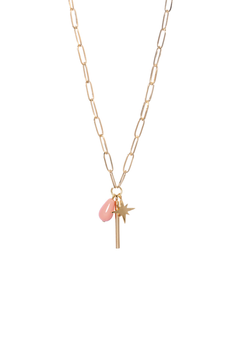 Ganymed Color - Collier Tropfen, Stern, Stab