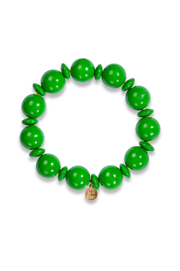 Woody Berlin- Armband große Perlen uni