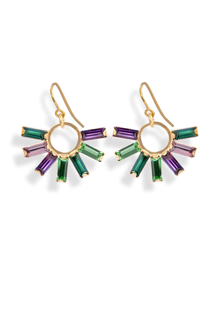 Paris-Ohrhänger Kristallsonne