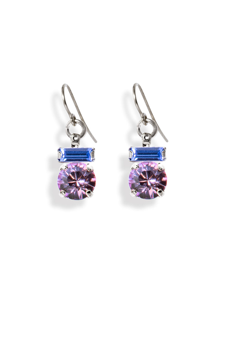 Paris-Ohrhänger zwei Kristalle