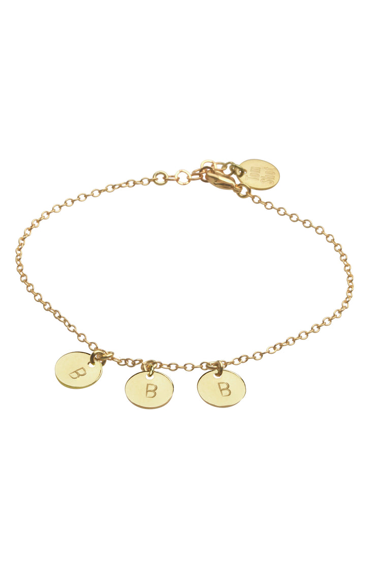 Armband drei Letter