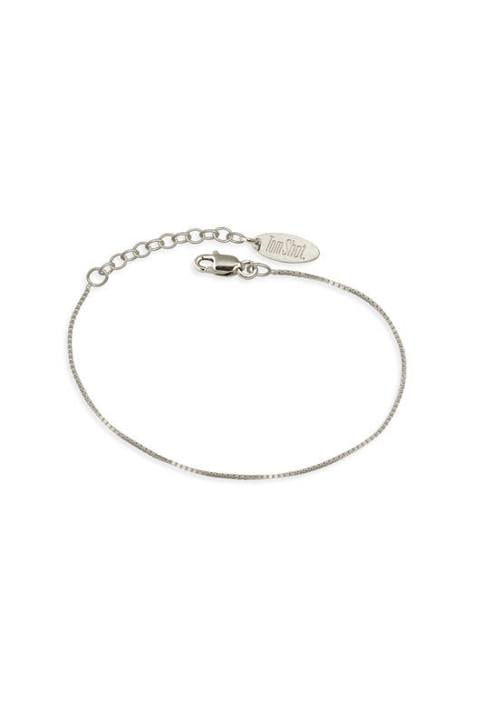 TS Solid Silver Armband zarte Veneziakette