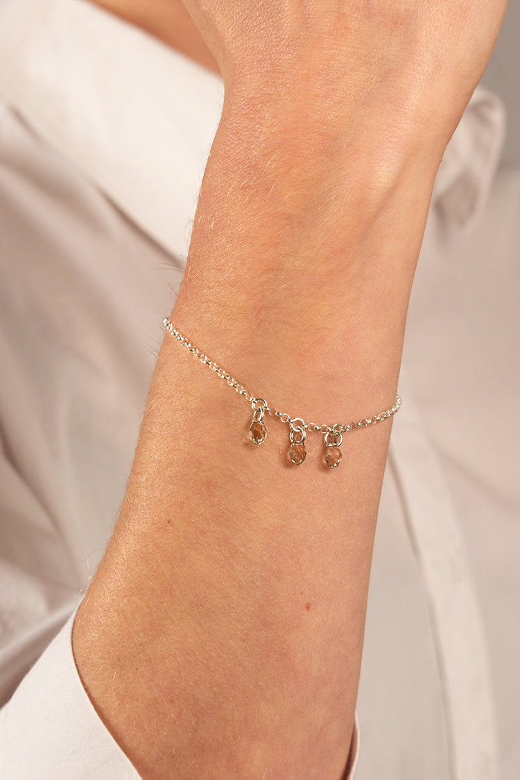 TS Solid Silver Armband 3 Briolette