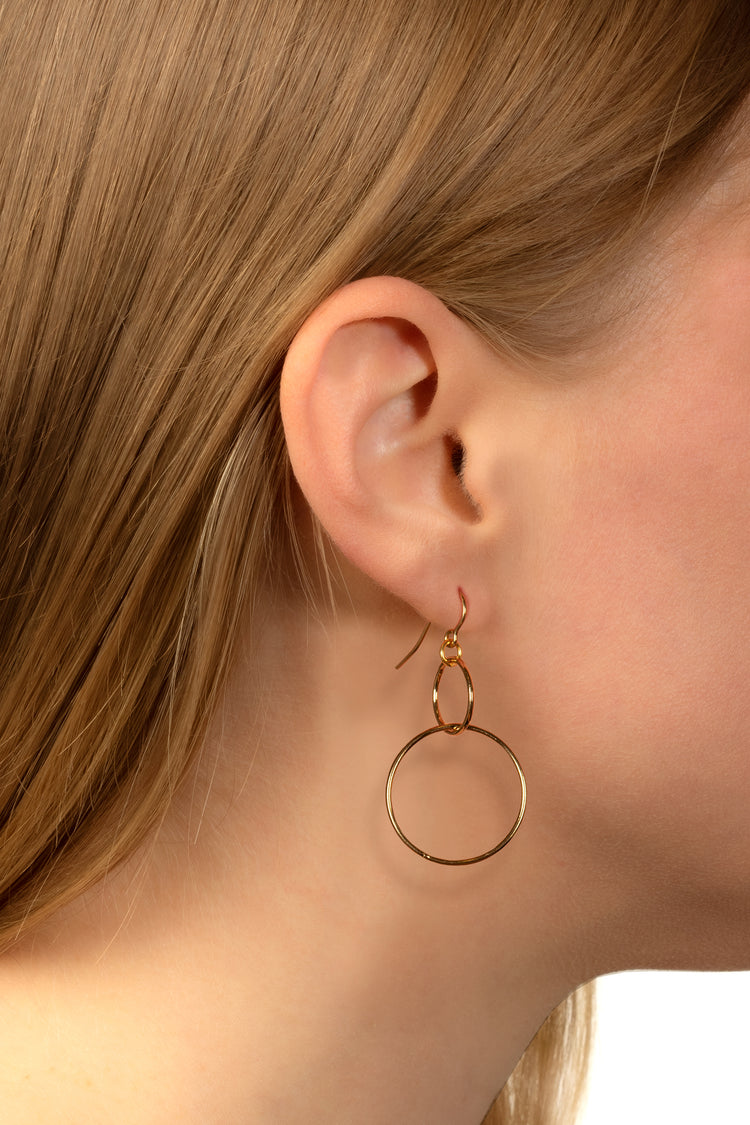 TS Solid Silver Ohrhaken Infinity klein