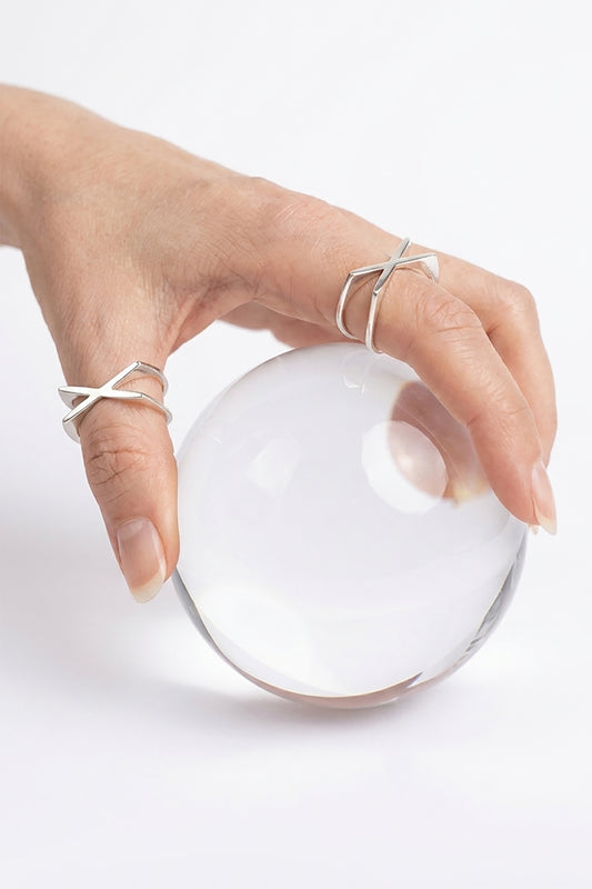 TS Solid Silver X-Ring