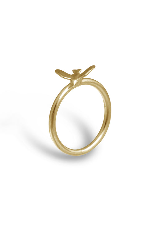 TS Solid Silver Ring kleiner Vogel