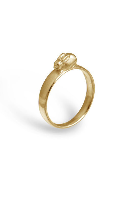 TS Solid Silver Ring Kaninchen