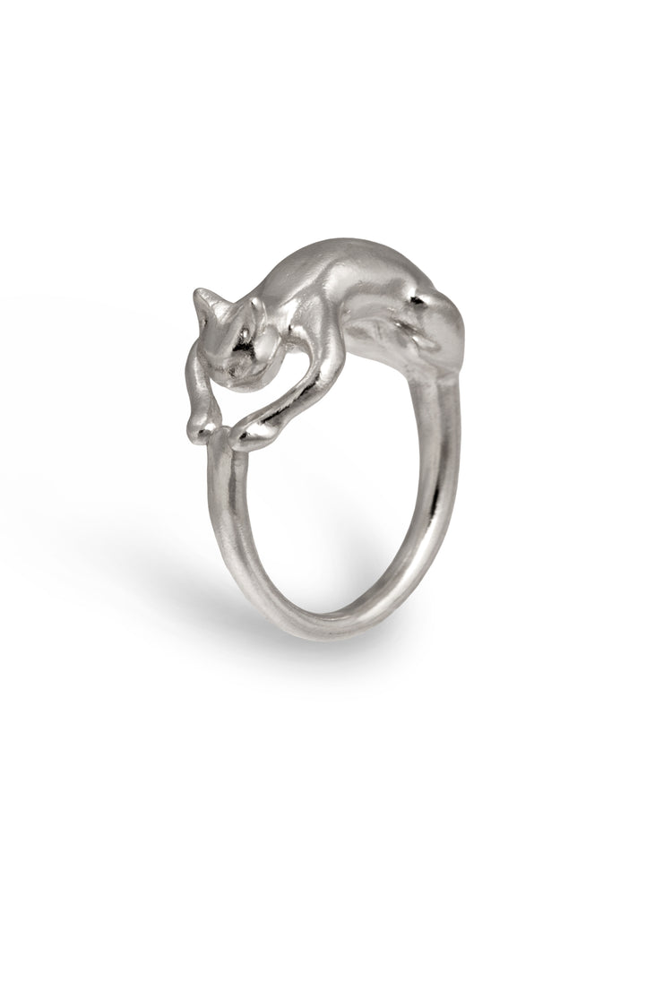 TS Solid Silver Ring Katze