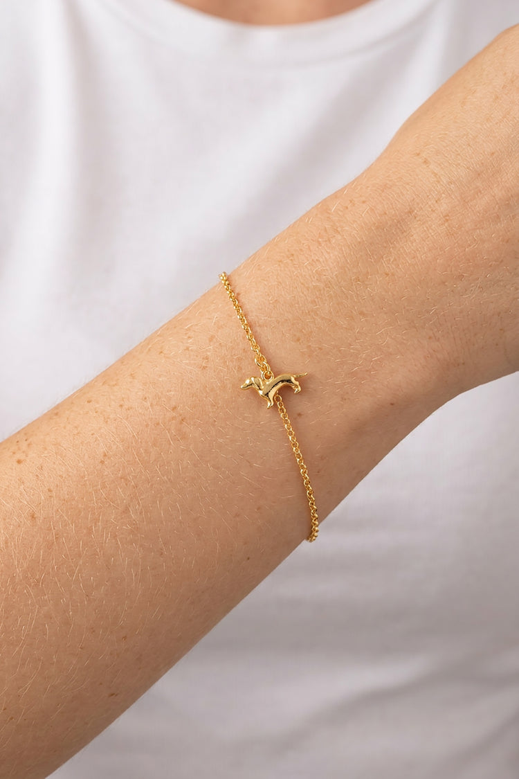 TS Solid Silver Armband Dackel