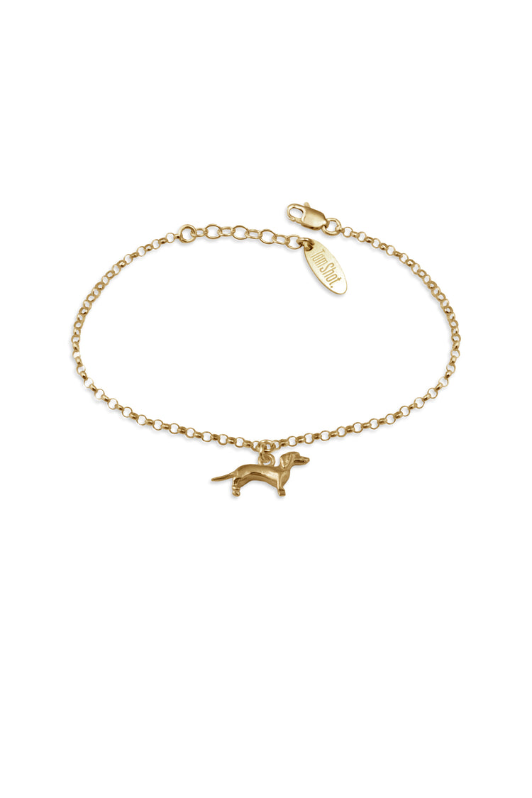 TS Solid Silver Armband Dackel