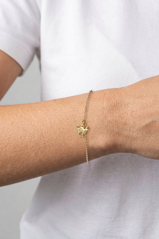 TS Solid Silver Armband Katze