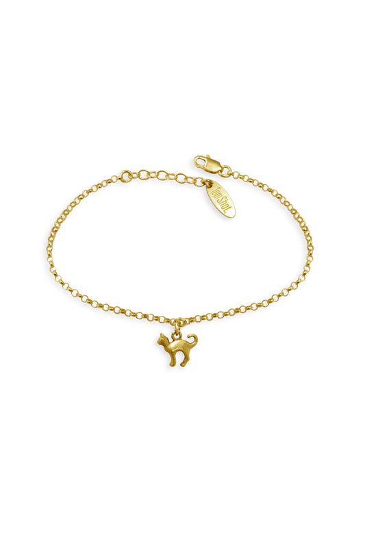 TS Solid Silver Armband Katze