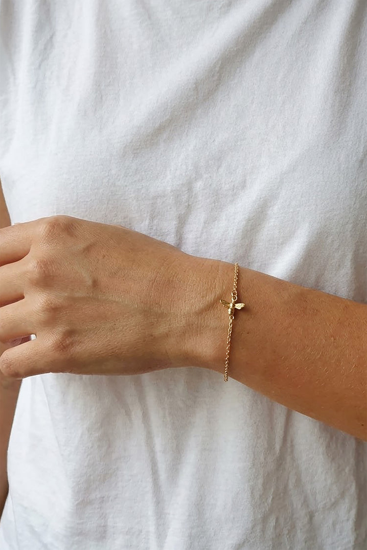 TS Solid Silver Armband Biene