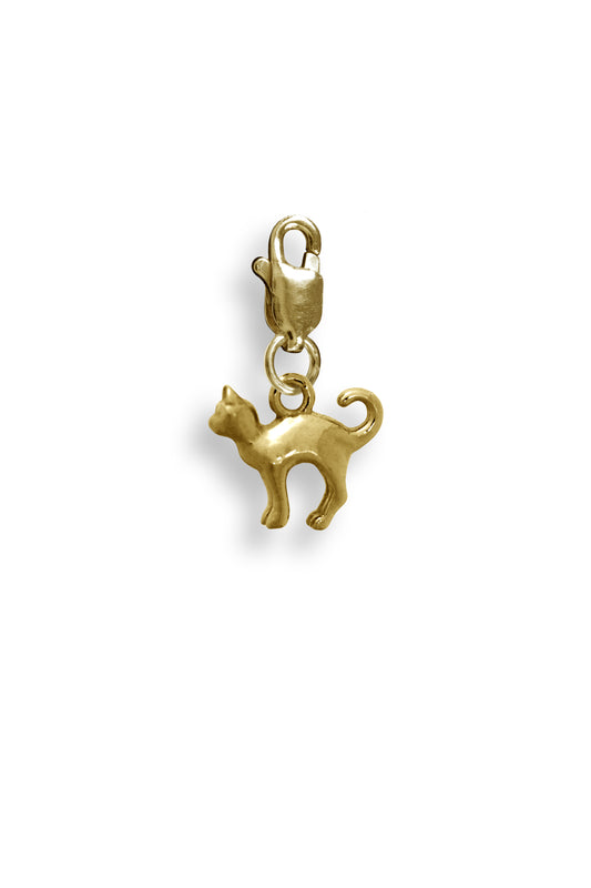 TS Solid Silver Charm Katze