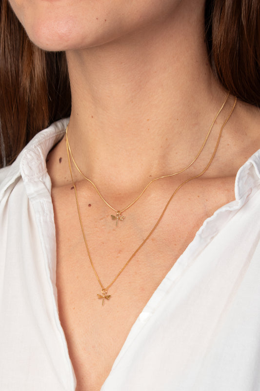 TS Solid Silver Kette kleine Libelle