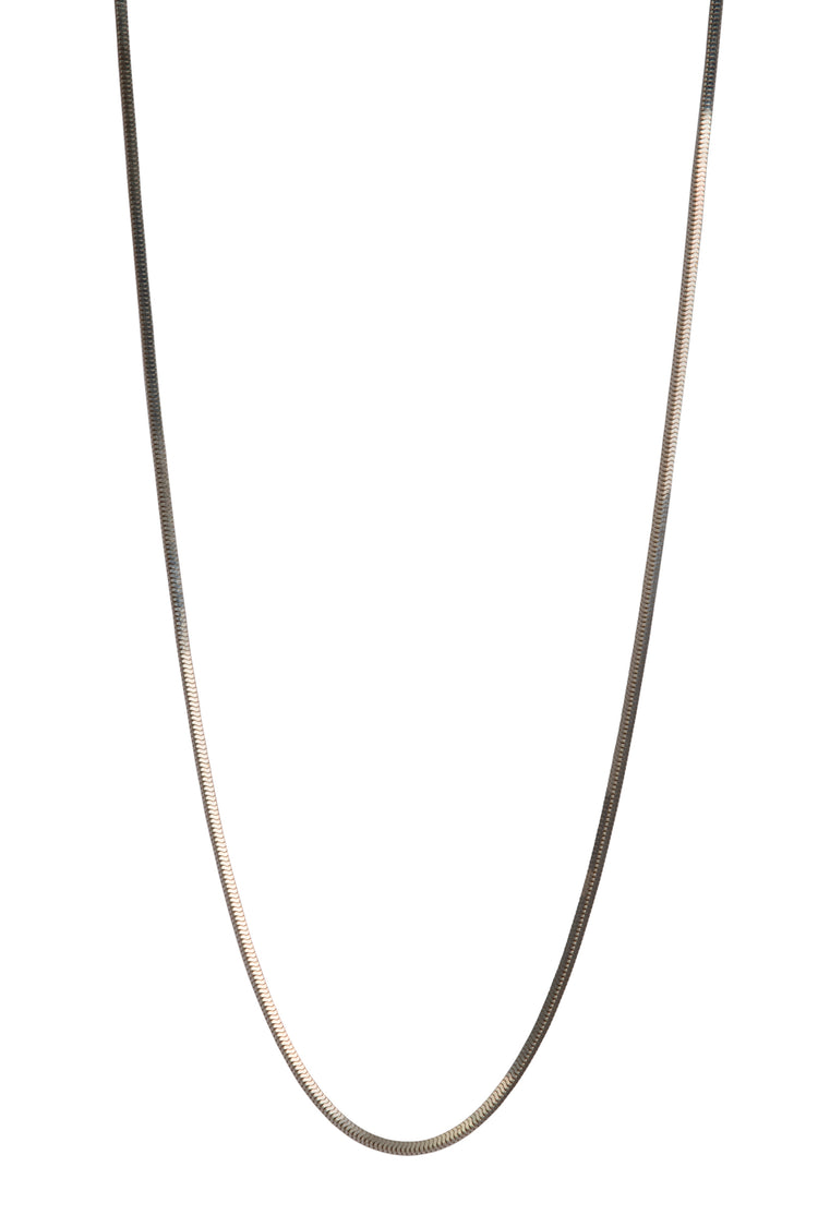 TS Solid Silver Collier 60 cm Vierkantschlange