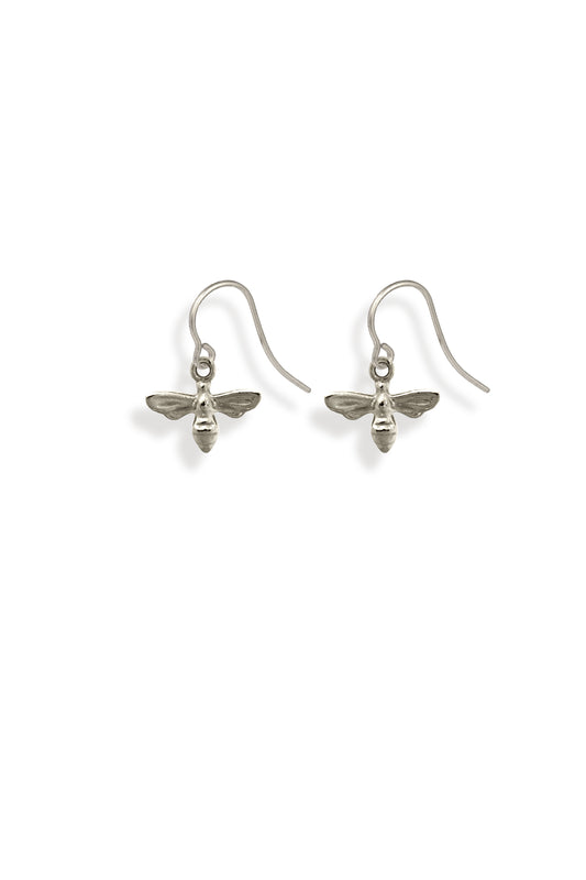 TS Solid Silver Ohrhaken kleine Biene