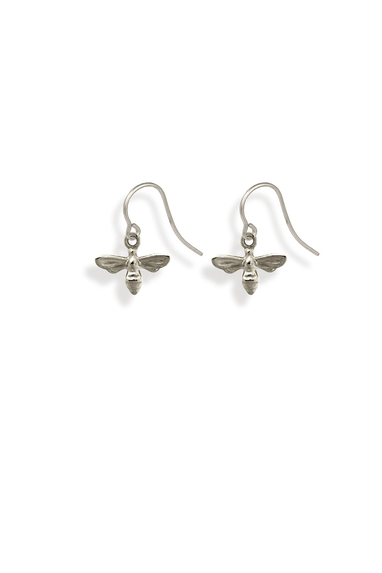 TS Solid Silver Ohrhaken kleine Biene