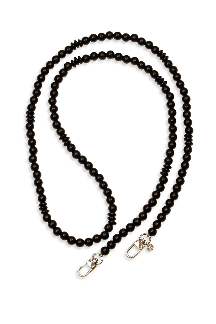 Holzperlen Handykette einfarbig