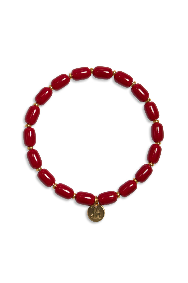 Joy - Armband elastik Barrelperlen