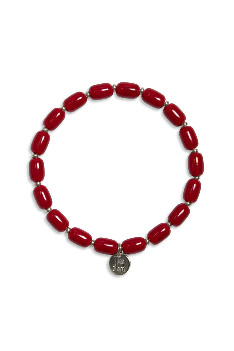 Joy - Armband elastik Barrelperlen