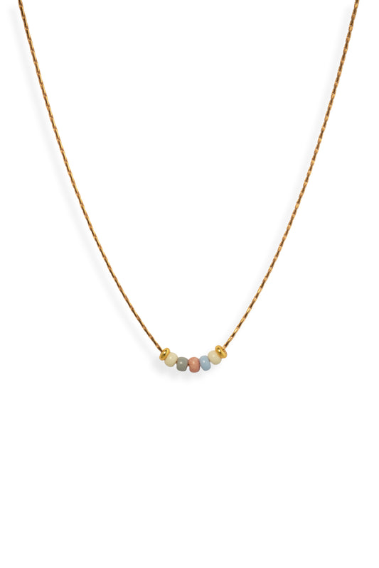 Joy - Halskette fünf Rocailleperlen