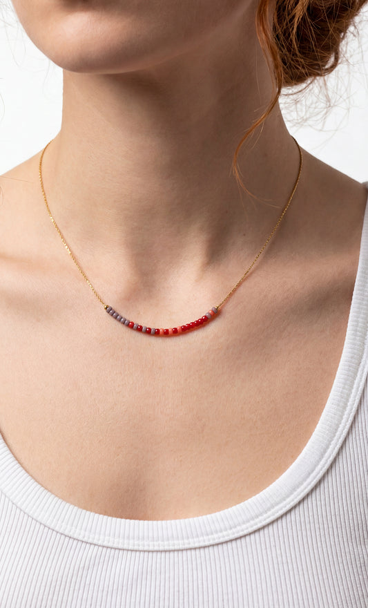 Joy - Halskette viele Rocailleperlen