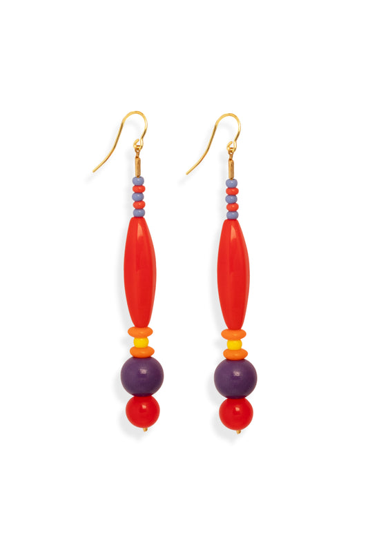 Joy - Ohrhaken mit langer Glasperle