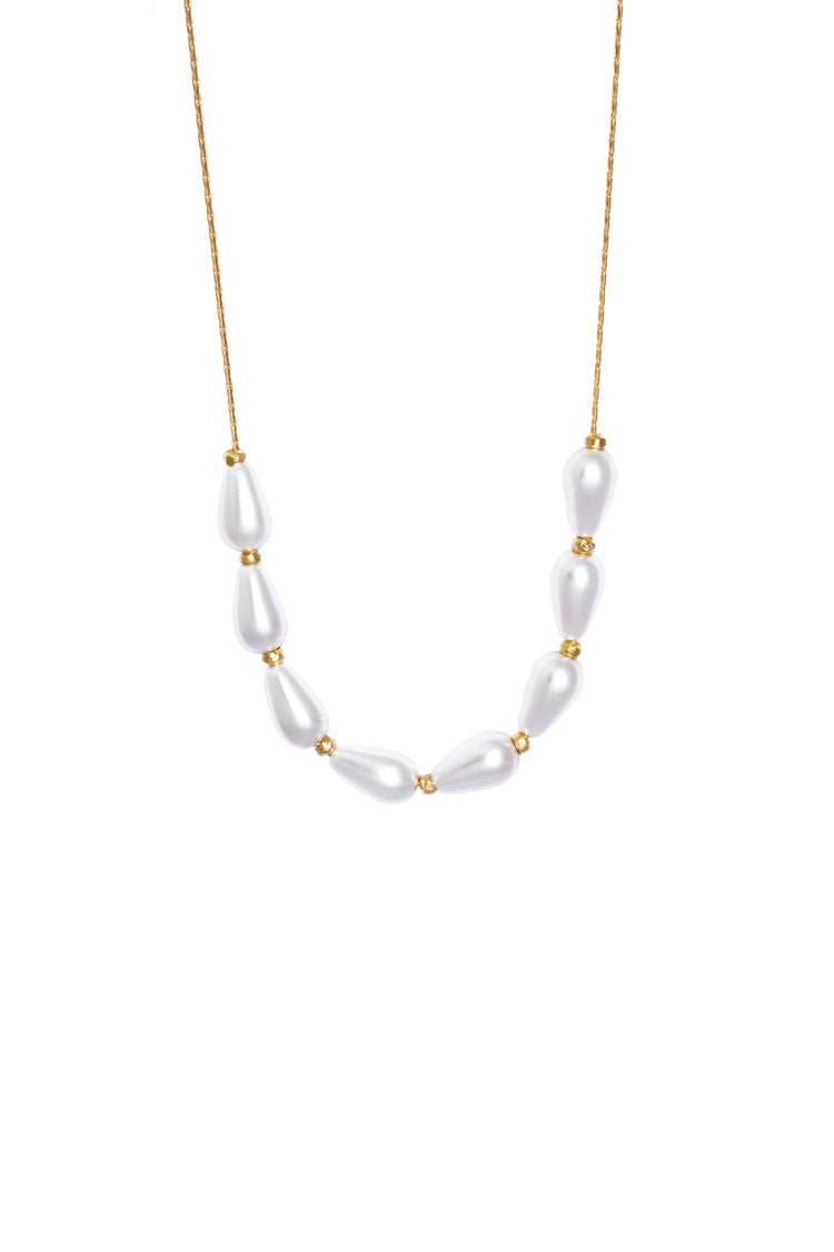 Ganymed Pearl - Collier acht Tropfen