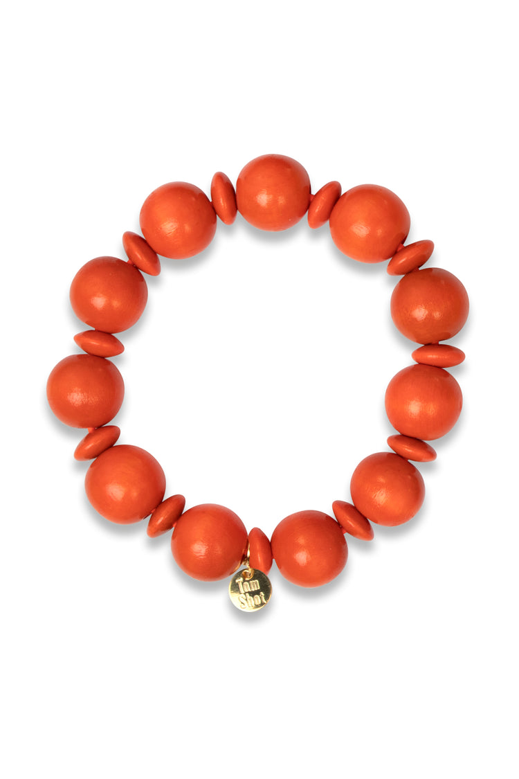 Woody Berlin- Armband große Perlen uni